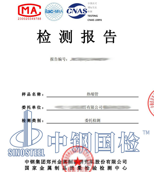 絕緣電阻檢測(cè)報(bào)告